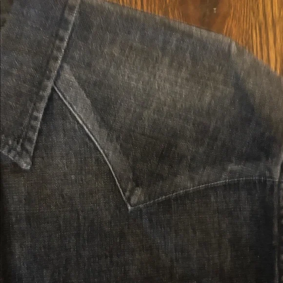 Vintage Polo by Ralph Lauren Black Denim Shirt XL - Picture 4 of 7